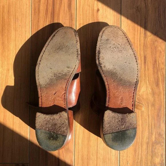 Polo by Ralph Lauren Tan Leather Sandals - Picture 5 of 8